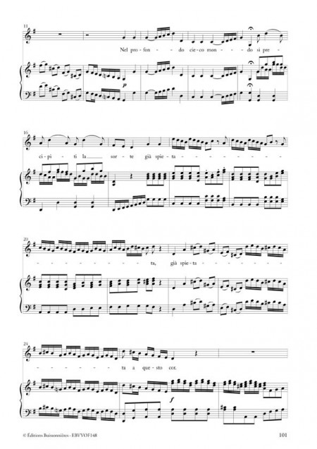 Vivaldi, Orlando Furioso, opéra en trois actes, chant et clavier