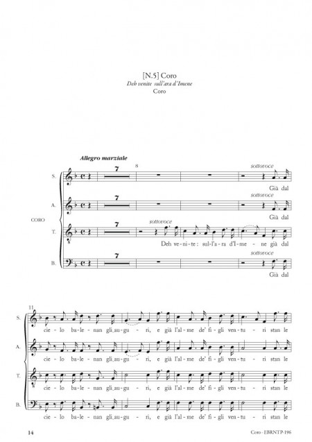 Le nozze di Teti e di Peleo (cantate de Gioacchino Rossini) matériel d'orchestre