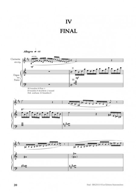 Desbonnet Suite pour clarinette et piano