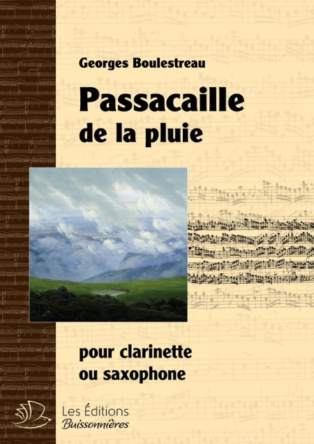 Passacaille de la pluie pour clarinette ou Saxophone