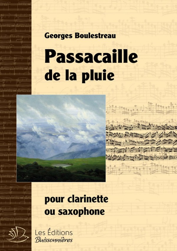 Passacaille de la pluie pour clarinette ou Saxophone