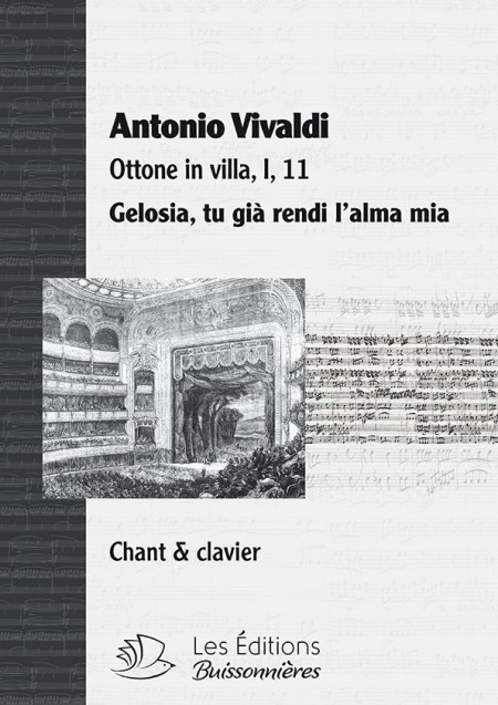 Vivaldi : Gelosia (Ottone in villa), chant et clavier