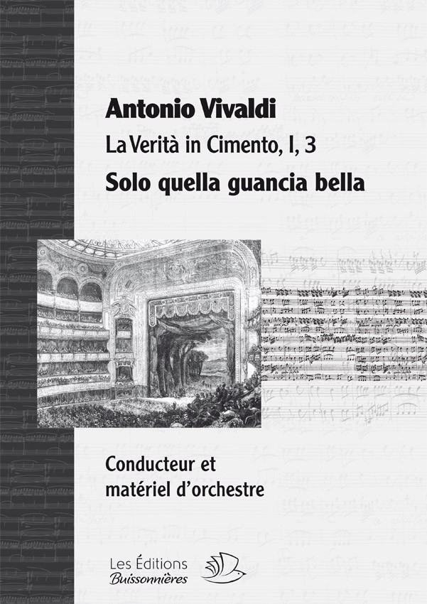 Vivaldi : Solo quella gancia bella (La Verità in cimento) Matériel d'orchestre Vivaldi : Solo quella gancia bella (La Verità in cimento) Matériel d'orchestre