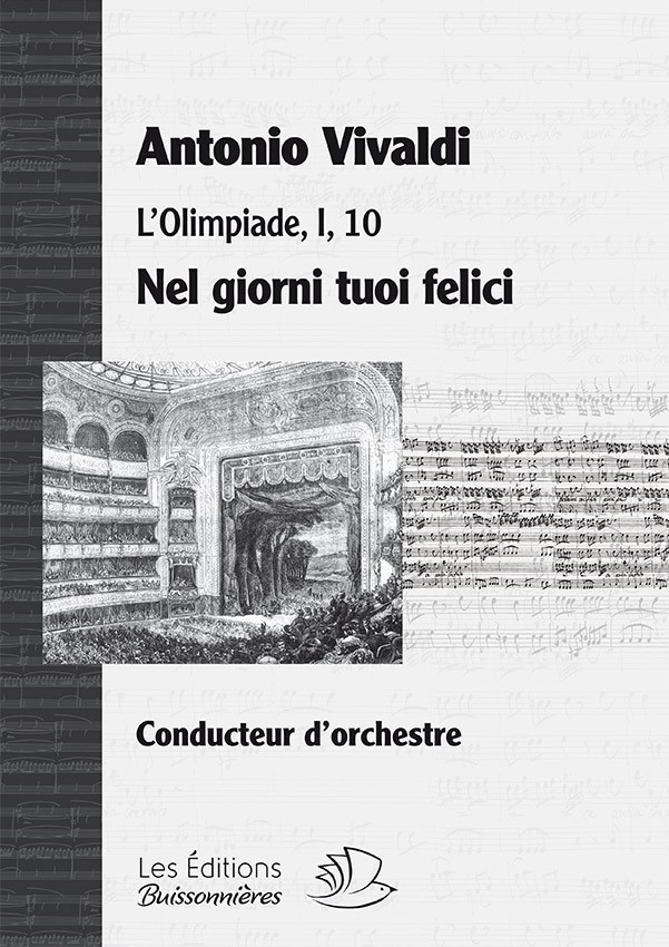 Vivaldi : Ne giorni tuoi felici (Vivaldi, L'Olimpiade) Matériel d'orchestre