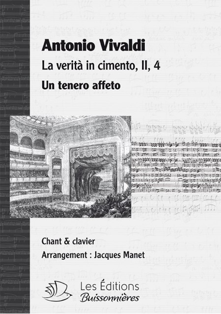 Un tenero affeto, Vivaldi (La verita in cimento, RV 739), chant et clavier (piano)