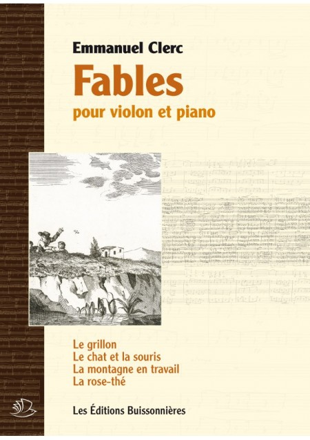 Emmanuel Clerc : Fables, pour violon et piano