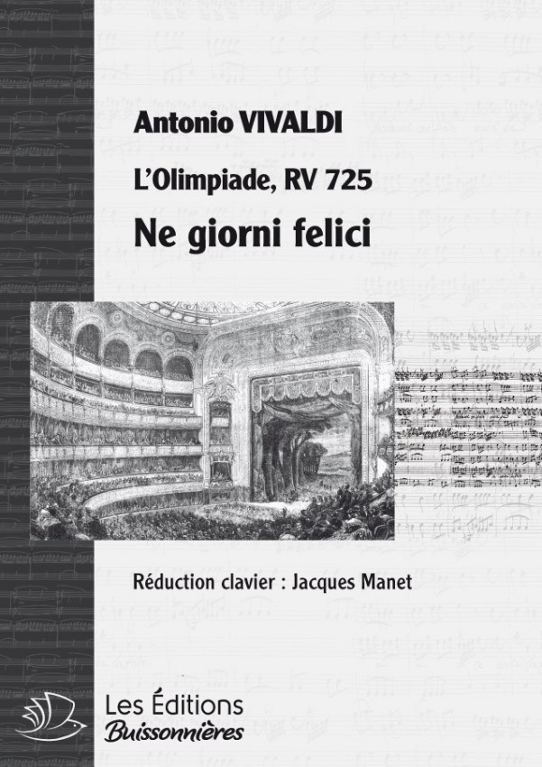 Vivaldi : DUO Ne giorni tuoi felici (Vivaldi, L'Olimpiade) Matériel d'orchestre