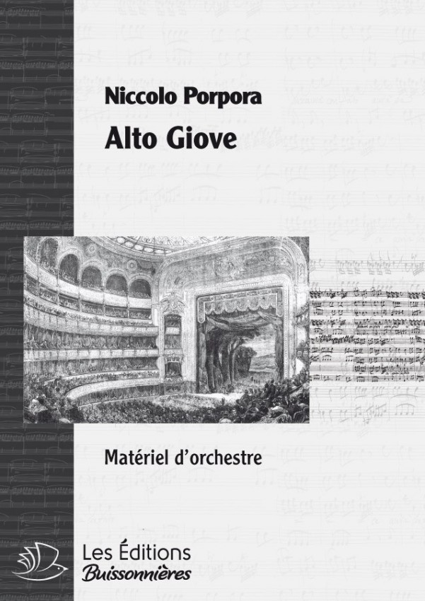 PORPORA : alto Giove, matériel d'orchestre PORPORA : alto Giove, matériel d'orchestre
