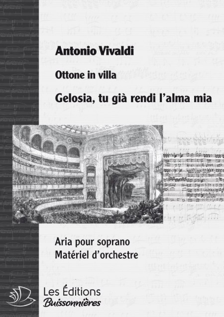 Vivaldi : Gelosia, tu gia rendi l'alma mia, chant et orchestre
