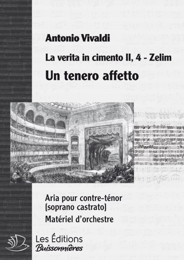 Un tenero affeto, Vivaldi (La verita in cimento, RV 739), chant et orchestre Un tenero affeto, Vivaldi (La verita in cimento, RV 739), chant et orchestre