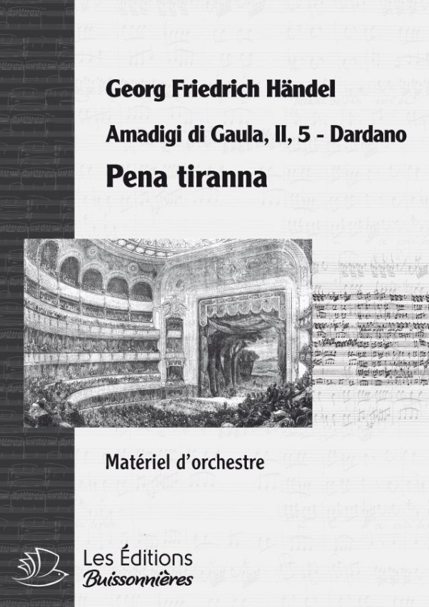 Handel : Pena tiranna, chant et orchestre