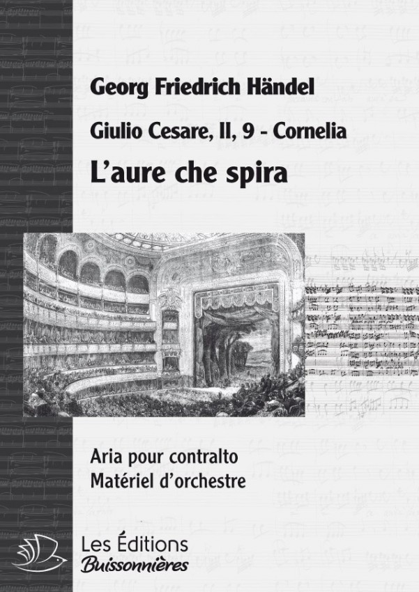 Handel : L'aure che spira, chant et orchestre