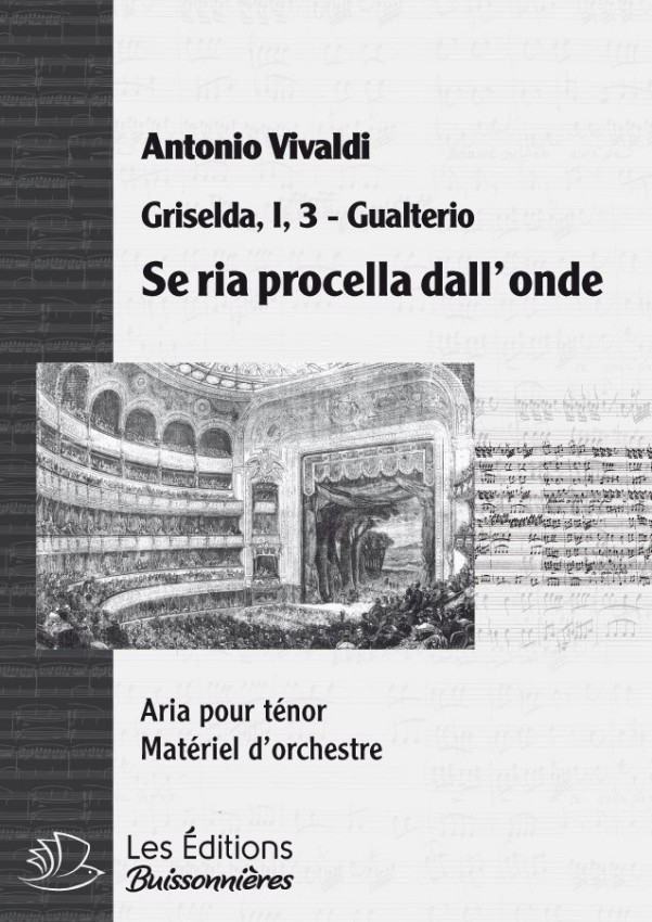 Vivaldi, Se ria procella sorge dal'onde, Griselda, chant et orchestre