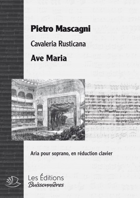 MASCAGNI : AVE MARIA (Cavaliera Rusticana), chant & clavier