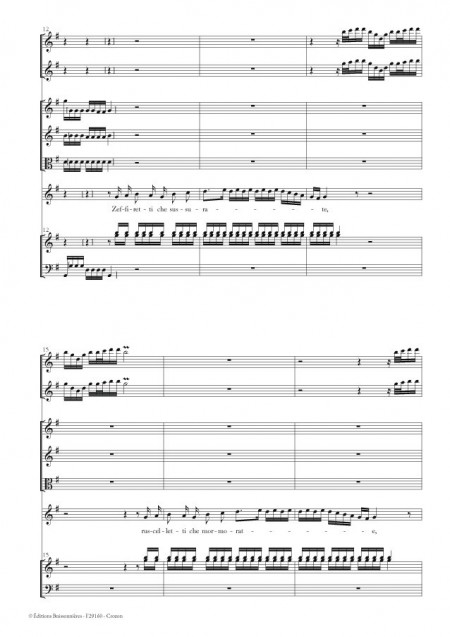 Vivaldi, Zeffiretti che susurate (Ercole sul termondonte, II, 1), conducteur & matériel d'orchestre