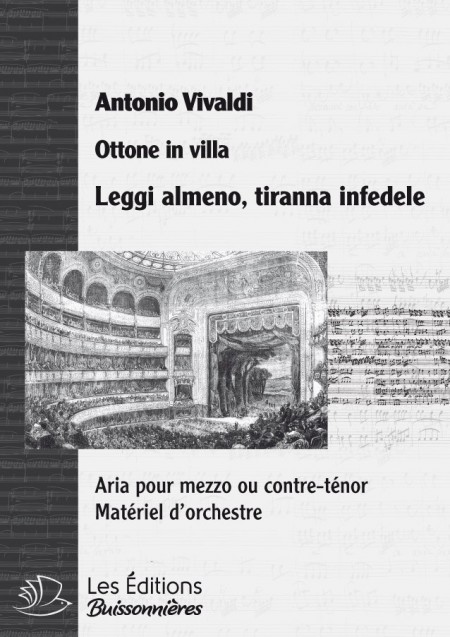 Vivaldi : Leggi almeno, tiranna infedele (Ottone in villa), chant et clavier (piano)