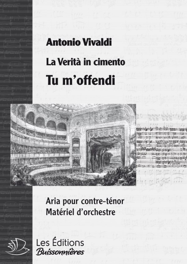Vivaldi : Tu m'offendi (Orlando furioso), conducteur & matériel d'orchestre