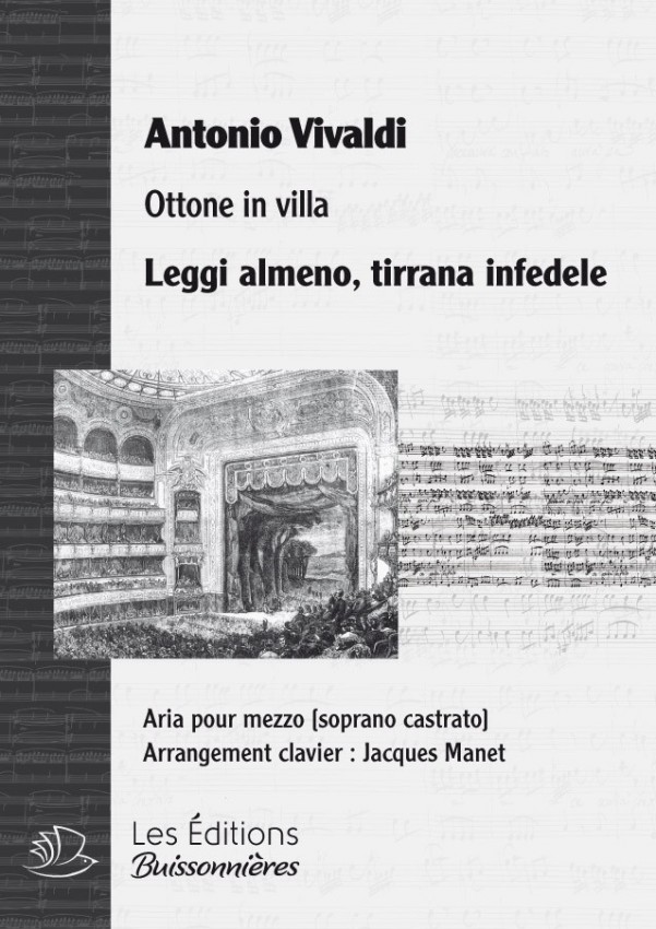 Vivaldi : Leggi almeno, tiranna infedele (Ottone in villa), chant & piano