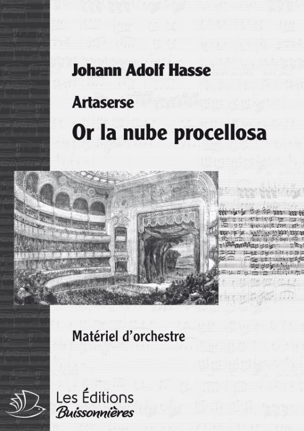 Hasse : Or la nuée procellosa, chant et orchestre