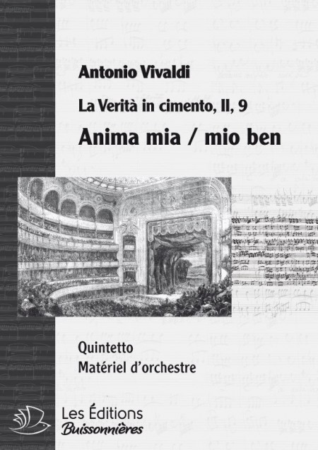 Vivaldi : Anima mia, mio ben - Quintetto (La Verità in cimento), chant et orchestre