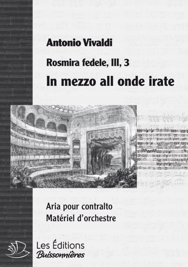Vivaldi : In mezzo all'onde irate  (Rosmira fedele), chant et orchestre