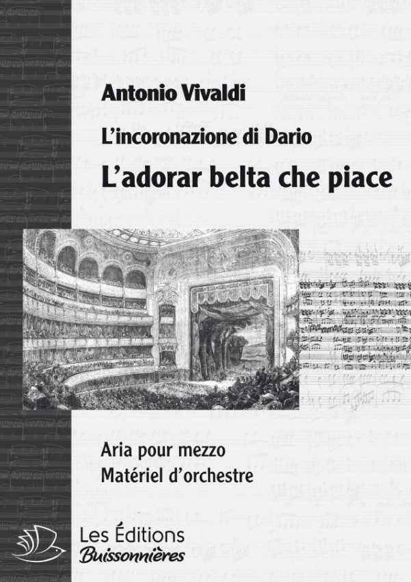 Vivaldi : L'adorar bella che piace (Incoronazione di Dario), chant et orchestre