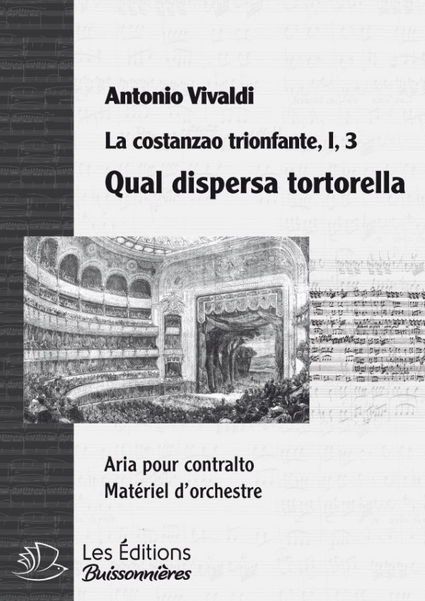 Vivaldi : Qual dispersa tortorella (La Costanza trionfante), chant et orchestre Vivaldi : Qual dispersa tortorella (La Costanza trionfante), chant et orchestre