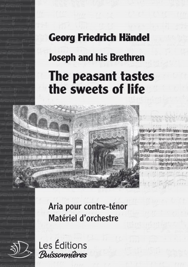 Händel : The peasant tastes the sweets of life, chant & orchestre