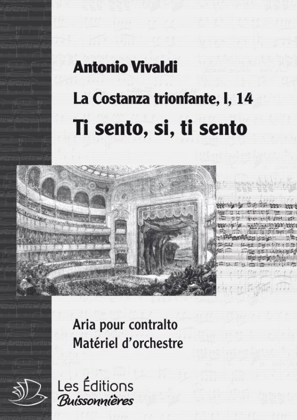 Vivaldi : Ti sento, si, ti sento (La Costanza trionfante), chant et orchestre Vivaldi : Ti sento, si, ti sento (La Costanza trionfante), chant et orchestre