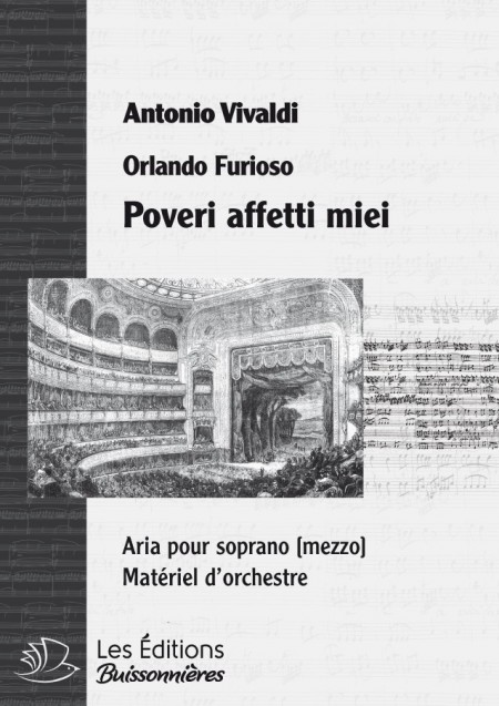 Vivaldi : Poveri affetti miei, siete innocenti  (Orlando furioso), chant & orchestre