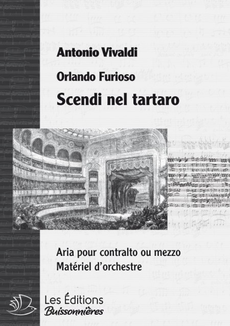 Vivaldi : Scendi nel tartaro (Orlando finto pazzo), chant & orchestre