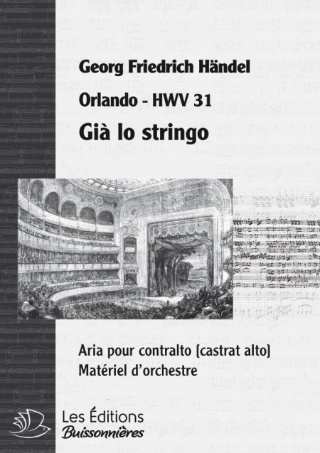 Già lo stringo, che gira il cervello ! stigie larve  (Orlando), chant et orchestre