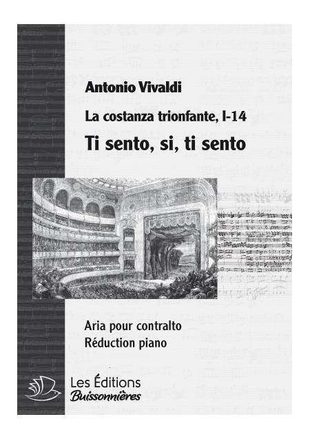 Vivaldi : Ti sento, si, ti sento (La Costanza trionfante), chant et clavier