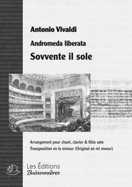 Vivaldi : Sovvente il sole, Andromeda liberata, chant, flûte solo et clavier (transposition en la mineur)