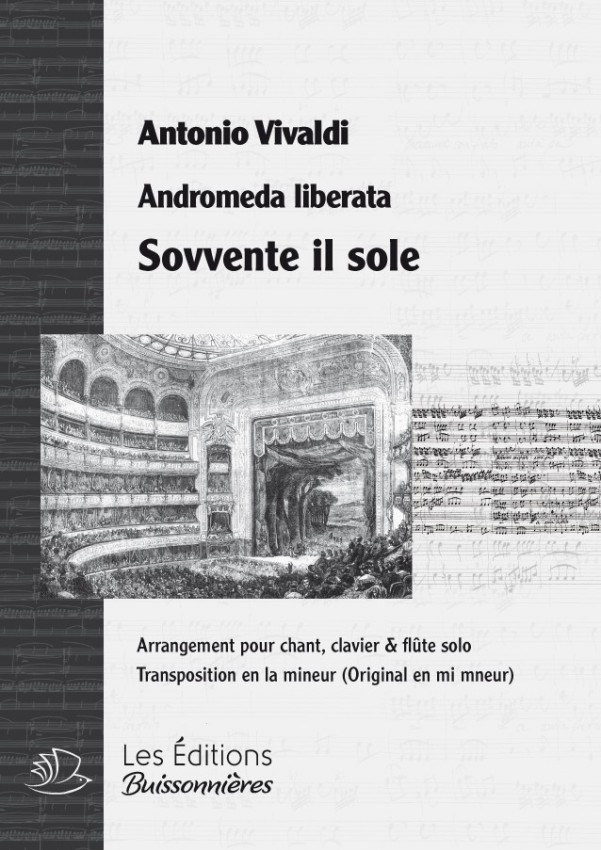 Vivaldi : Sovvente il sole, Andromeda liberata, chant, flûte solo et clavier (transposition en la mineur)