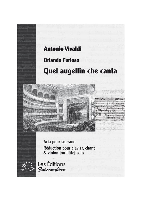 Vivaldi : Quel augellin (la Sylvia), chant et clavier
