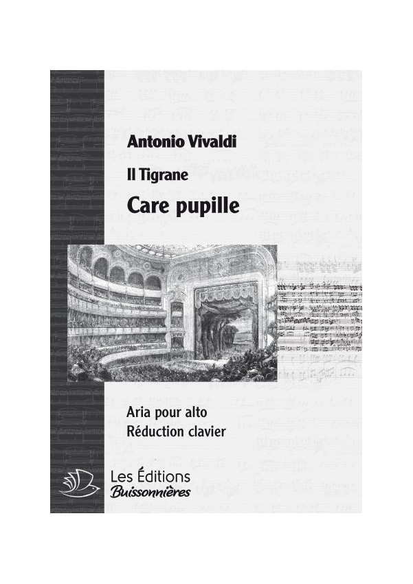 Vivaldi : Care pupille (La Candace), réduction chant-clavier