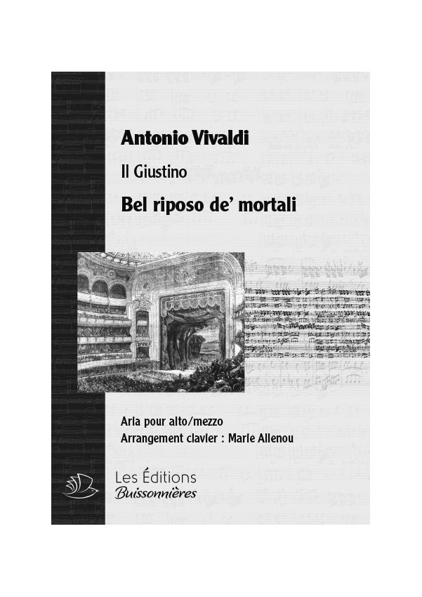 Vivaldi : Bel riposo de' mortali (Giustino), chant et clavier