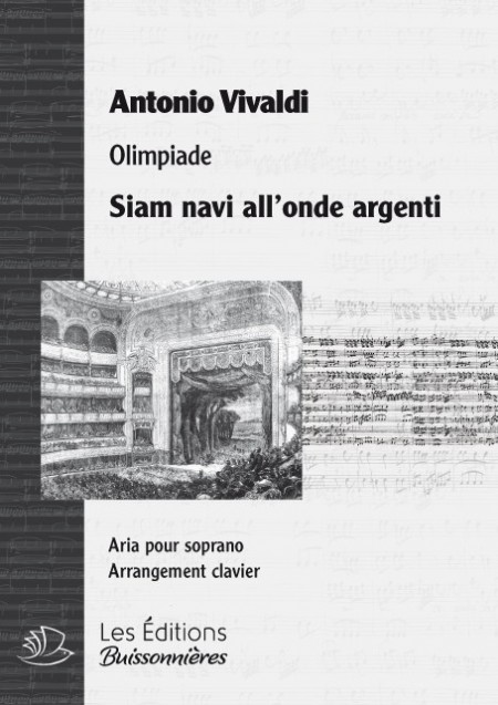 Vivaldi : Siam navi all'onde argenti (Olimpiade), chant et clavier