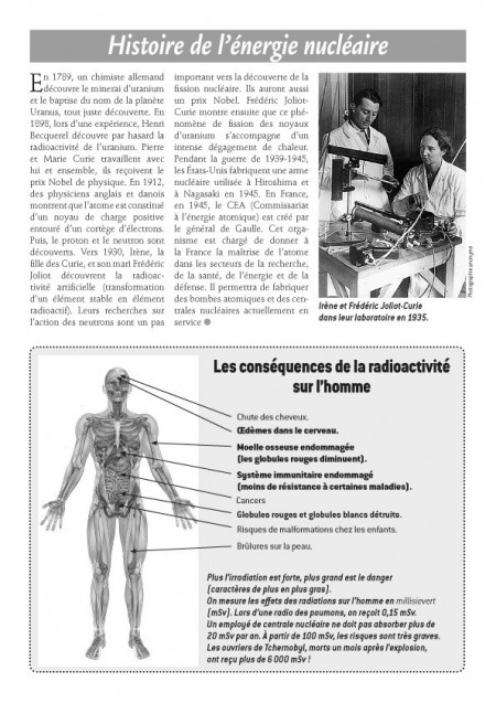 Je voudrais savoir : L'énergie nucléaire