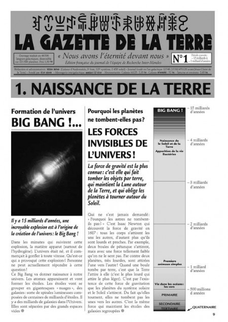 La Gazette de la Terre - Histoire au cycle 3, volume 1.